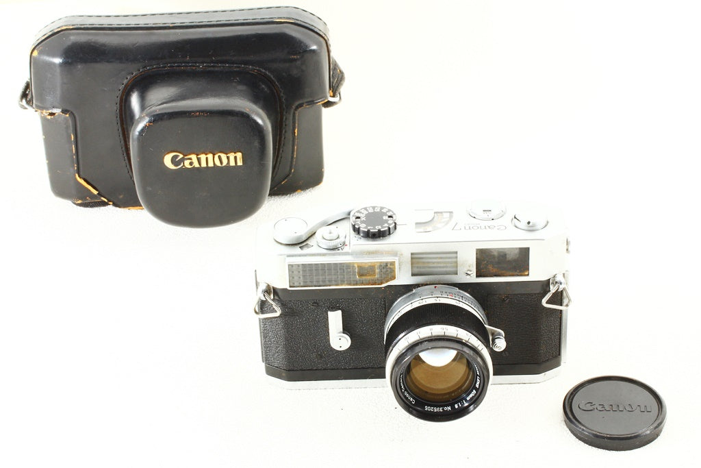 ジャンク品◆Canon 7型 50mm F1.8 レンズ付き