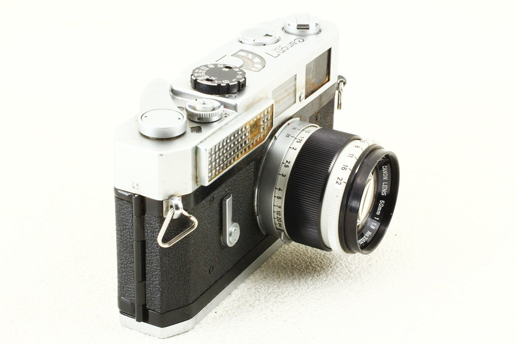 ジャンク品◆Canon 7型 50mm F1.8 レンズ付き