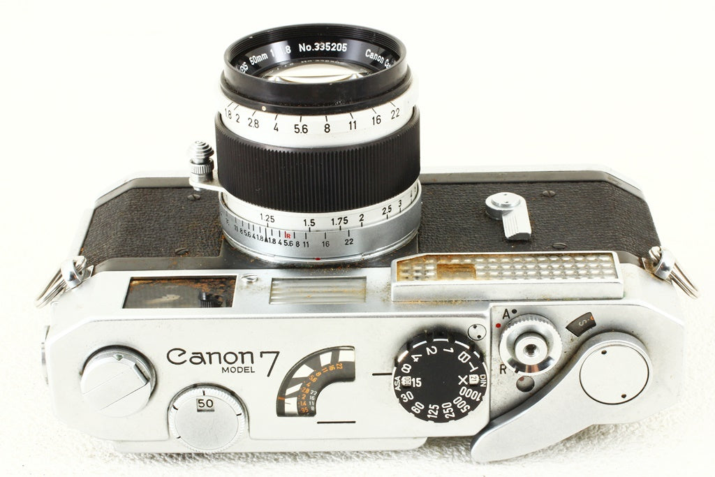 ジャンク品◆Canon 7型 50mm F1.8 レンズ付き