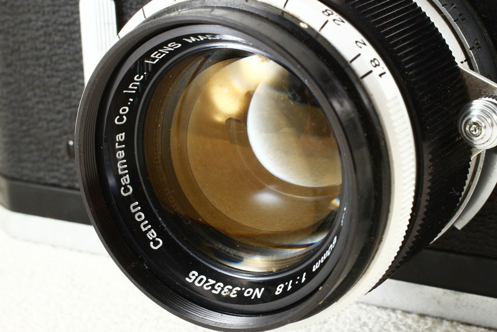 ジャンク品◆Canon 7型 50mm F1.8 レンズ付き