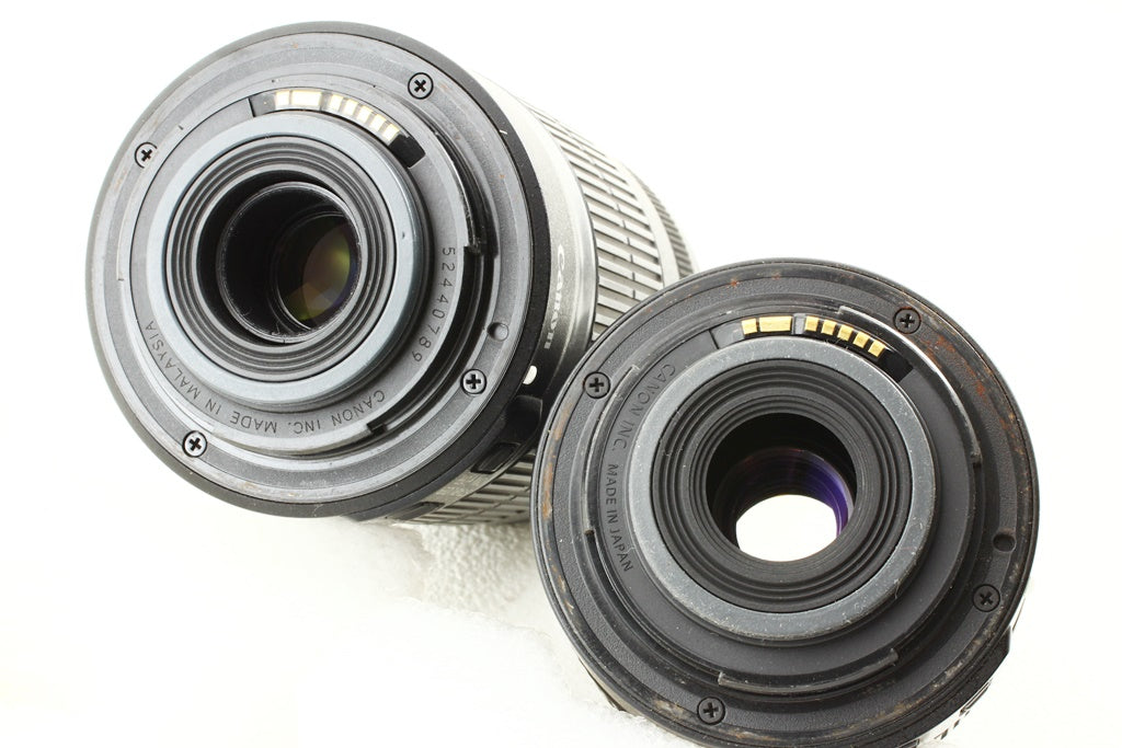 極上品◆Canon EF-S 18-55/3.5-5.6 IS EF-S 55-250/4-5.6 IS