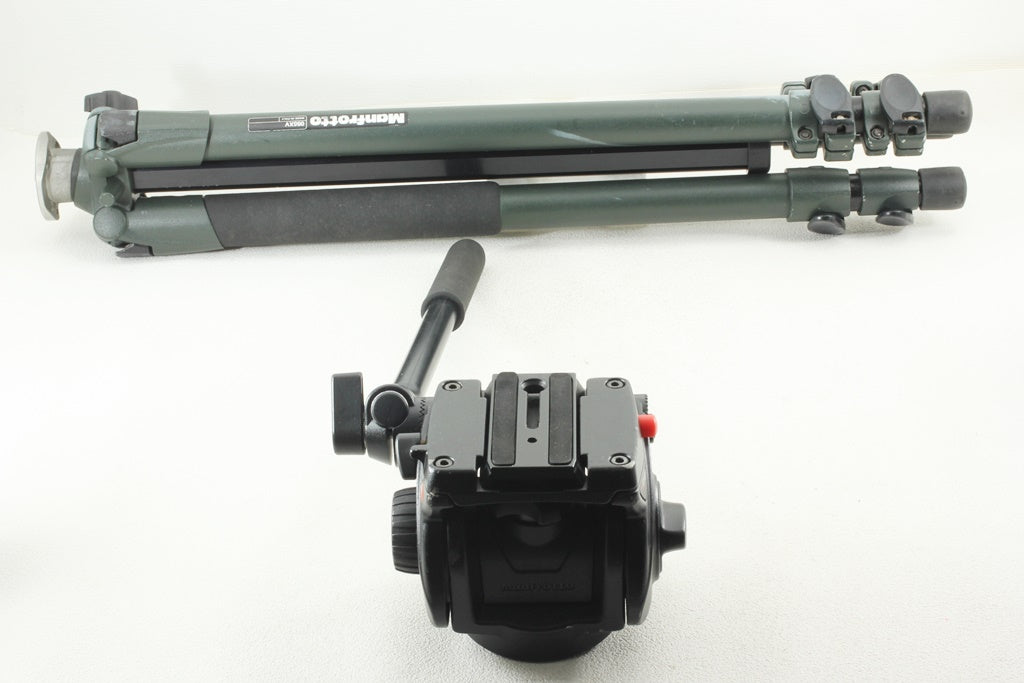 美品 Manfrottoプロビデオ雲台 501HDV 三脚 055XV