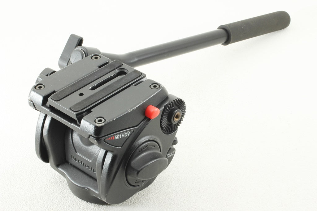 美品 Manfrottoプロビデオ雲台 501HDV 三脚 055XV