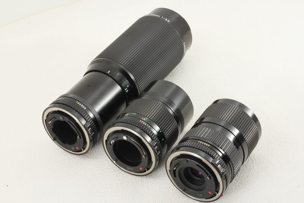 ジャンク品◆Canon A-1 レンズ3本 ワインダー