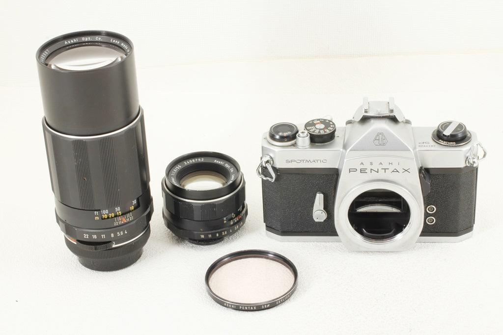 外観美品◆ASAHI Pentax レンズ付き 一眼レフフィルムカメラ