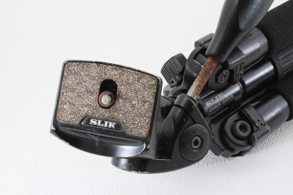 美品◆SLIK カーボン 3段三脚 723EX III