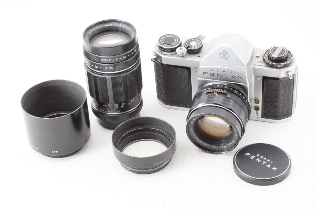ジャンク品◆ASAHI Pentax SV Takumar 55/1.8 135/3.5
