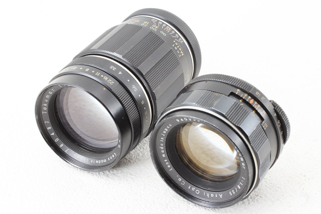 ジャンク品◆ASAHI Pentax SV Takumar 55/1.8 135/3.5