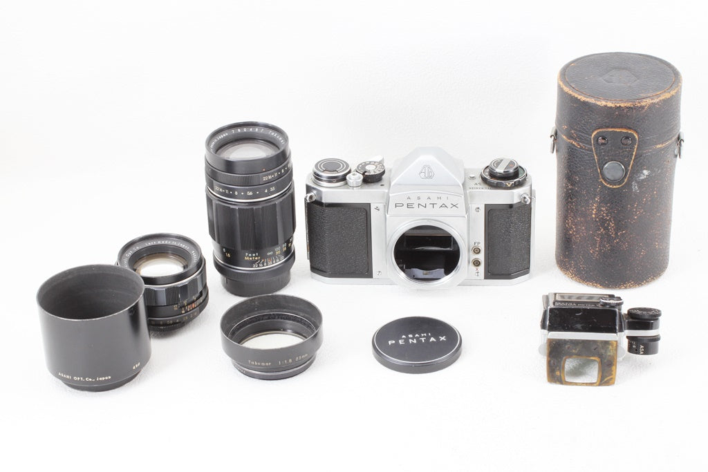 ジャンク品◆ASAHI Pentax SV Takumar 55/1.8 135/3.5