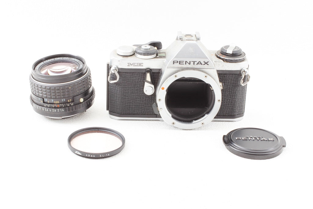 ジャンク品◆Pentax ME smc Pentax-M 50/1.4 レンズ付き