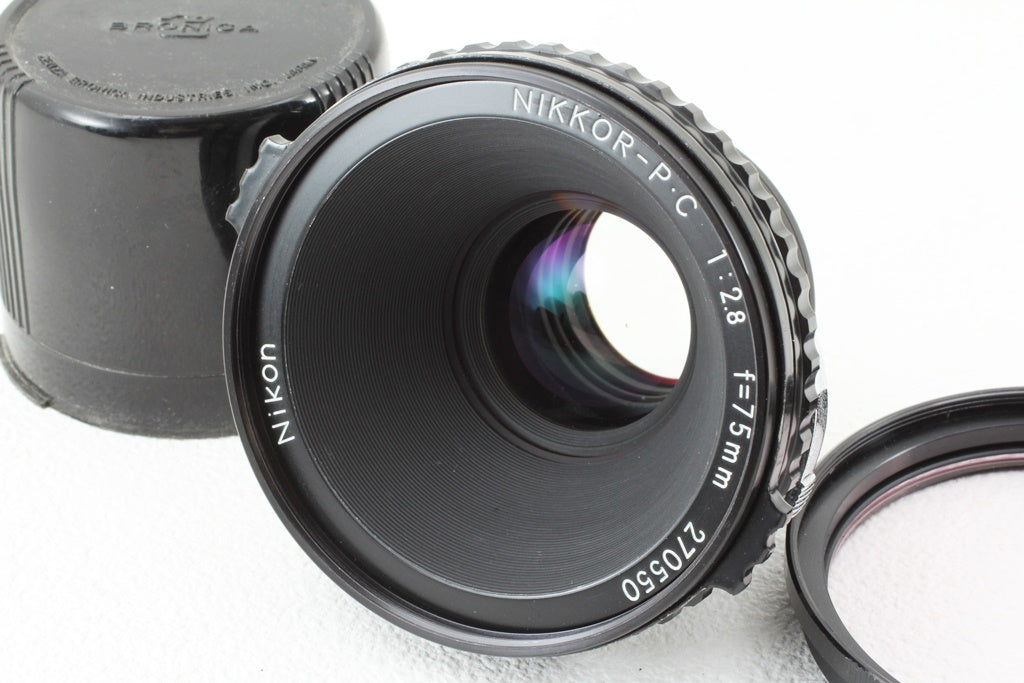 美品◆Nikon NIKKOR-PC 75/2.8 BRONICA用