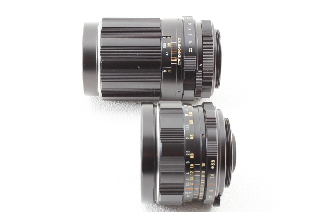 外観美品◆ASAHI PENTAX Super-Takumar 28mm F3.5 135mm F3.5
