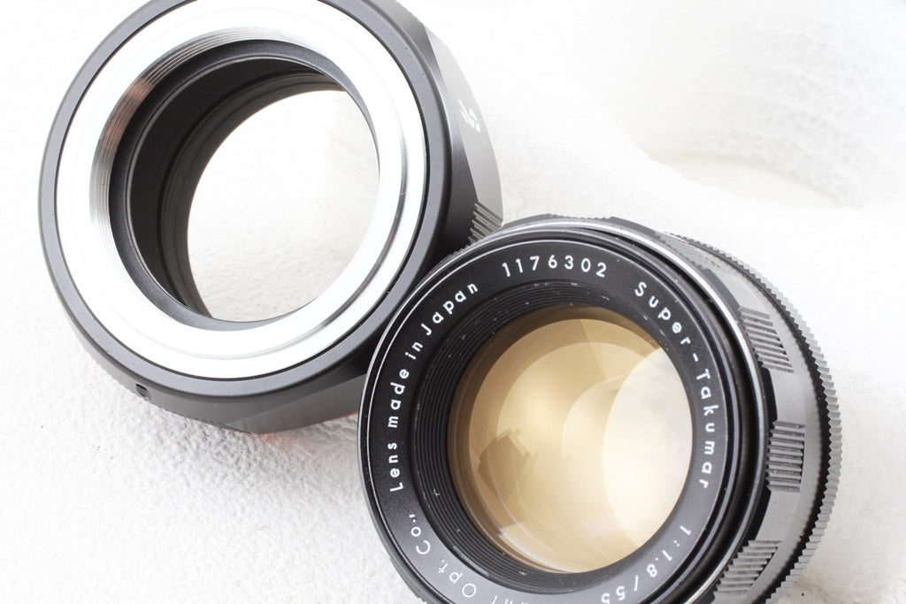 外観美品◆ASAHI Pentax Super Takumar 55/1.8 K&F