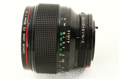 外観美品◆Canon NEW FD 85mm F1.2 L