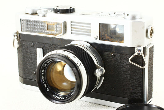 ジャンク品◆Canon 7型 50mm F1.8 レンズ付き