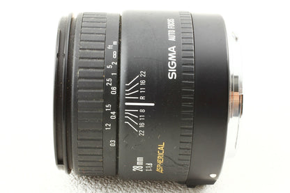外観美品◆Sigma HS WIDE AF 28mm F1.8 II ASPH Canon