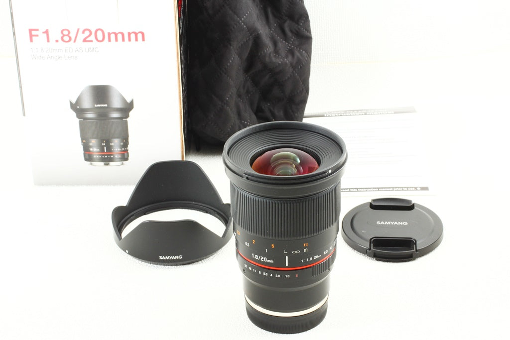 極上品◆SAMYANG 20mm F1.8 ED UMC AS Sony E