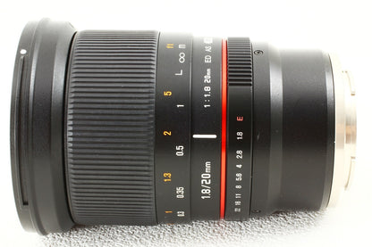 極上品◆SAMYANG 20mm F1.8 ED UMC AS Sony E