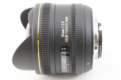 極美品◆SIGMA 10mm F2.8 EX DC FISHEYE HSM Nikon