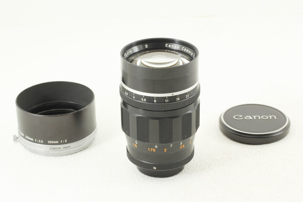 外観美品◆Canon 100mm F2 Leica Lマウント
