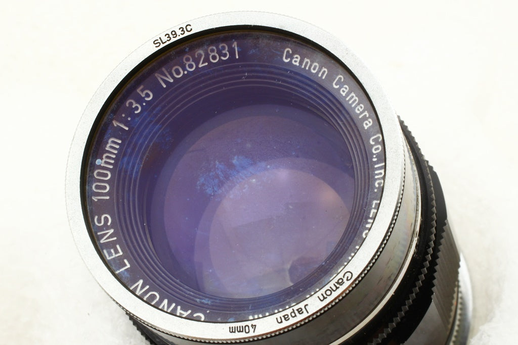 外観美品◆Canon 100mm F3.5 III Leica Lマウント