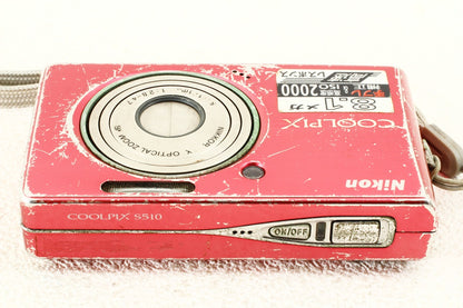ジャンク品◆Nikon COOLPIX S510 コンデジ