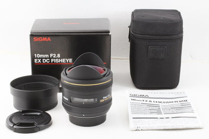 極上品◆SIGMA 10mm F2.8 EX DC FISHEYE HSM Nikon