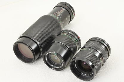 ジャンク品◆Canon A-1 レンズ3本 ワインダー