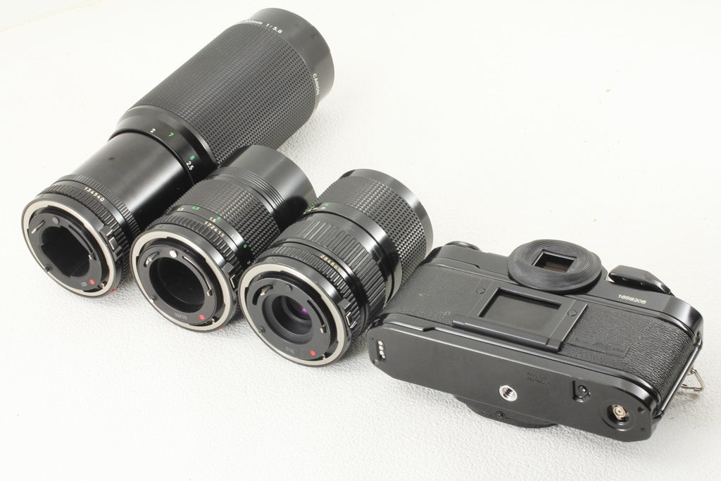ジャンク品◆Canon A-1 レンズ3本 ワインダー