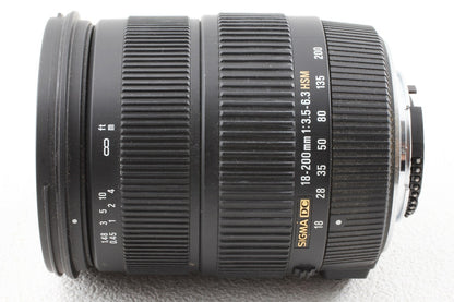 美品◆SIGMA AF 18-200mm F3.5-6.3 DC OS HSM Nikon