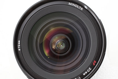 極上品◆MINOLTA AF 20mm F2.8 旧