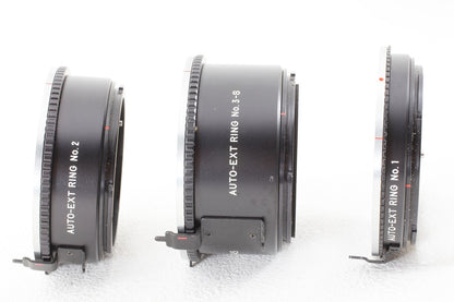 美品◆Mamiya M645用 AUTO-EXT RING NO.1 NO.2 NO.3-S