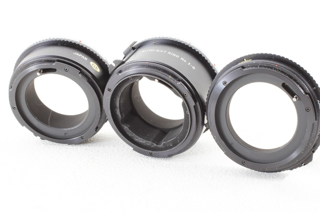 美品◆Mamiya M645用 AUTO-EXT RING NO.1 NO.2 NO.3-S