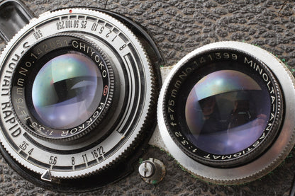 ジャンク品◆Minoltaflex CHIYOKO ROKKOR 75/3.5