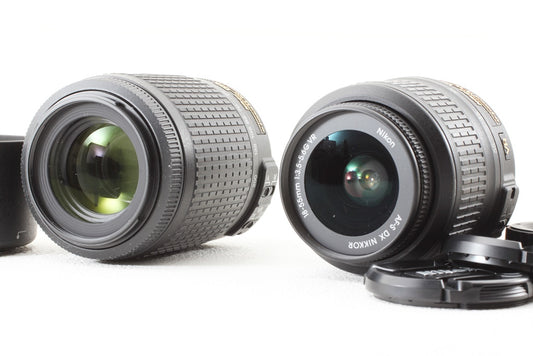 外観美品◆Nikon AF-S 18-55/3.5-5.6G VR AF-S 55-200/4-5.6G VR