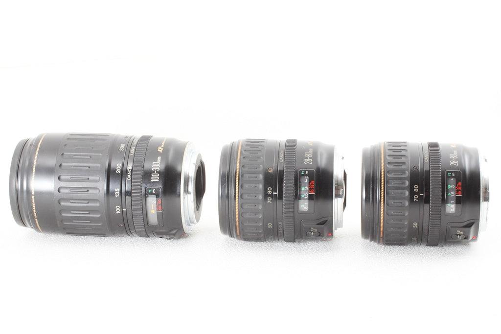 格安品◆Canon EF 28-80/3.5-5.6 USM EF 100-300/4.5-5.6 USM