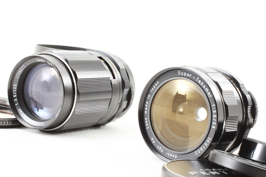 外観美品◆ASAHI PENTAX Super-Takumar 28mm F3.5 135mm F3.5