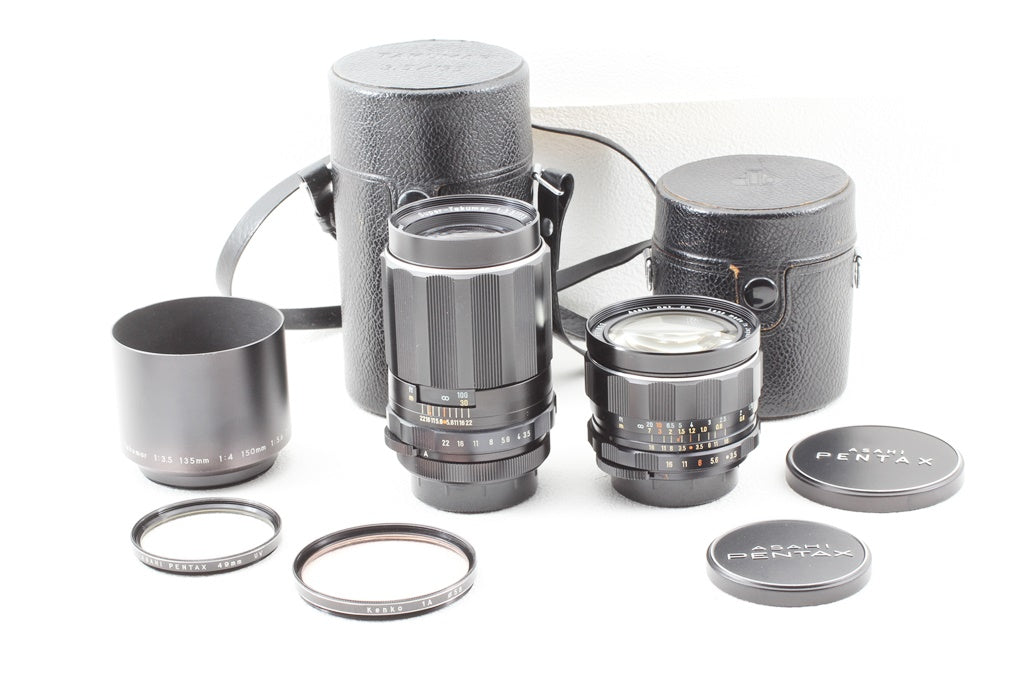 外観美品◆ASAHI PENTAX Super-Takumar 28mm F3.5 135mm F3.5