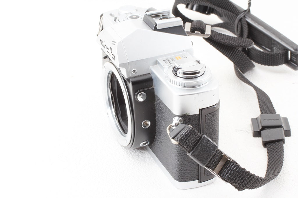 ジャンク品◆Minolta X-7 シルバー MD ROKKOR 50/1.7