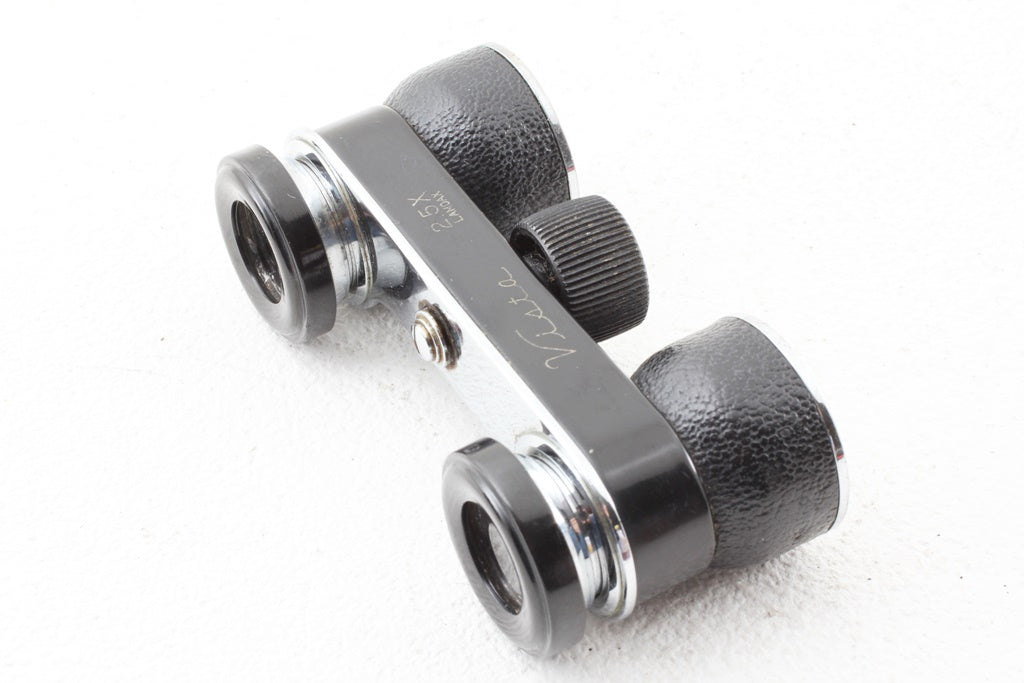 ジャンク品◆岡谷光学 OPTIC Vista 2.5X 双眼鏡 オペラグラス