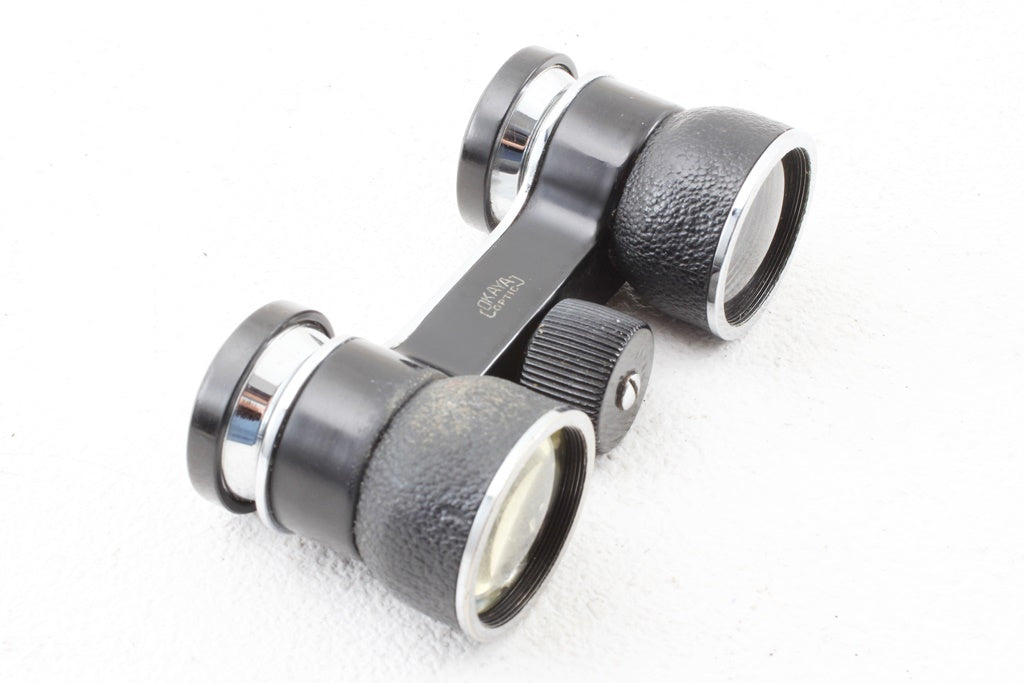 ジャンク品◆岡谷光学 OPTIC Vista 2.5X 双眼鏡 オペラグラス