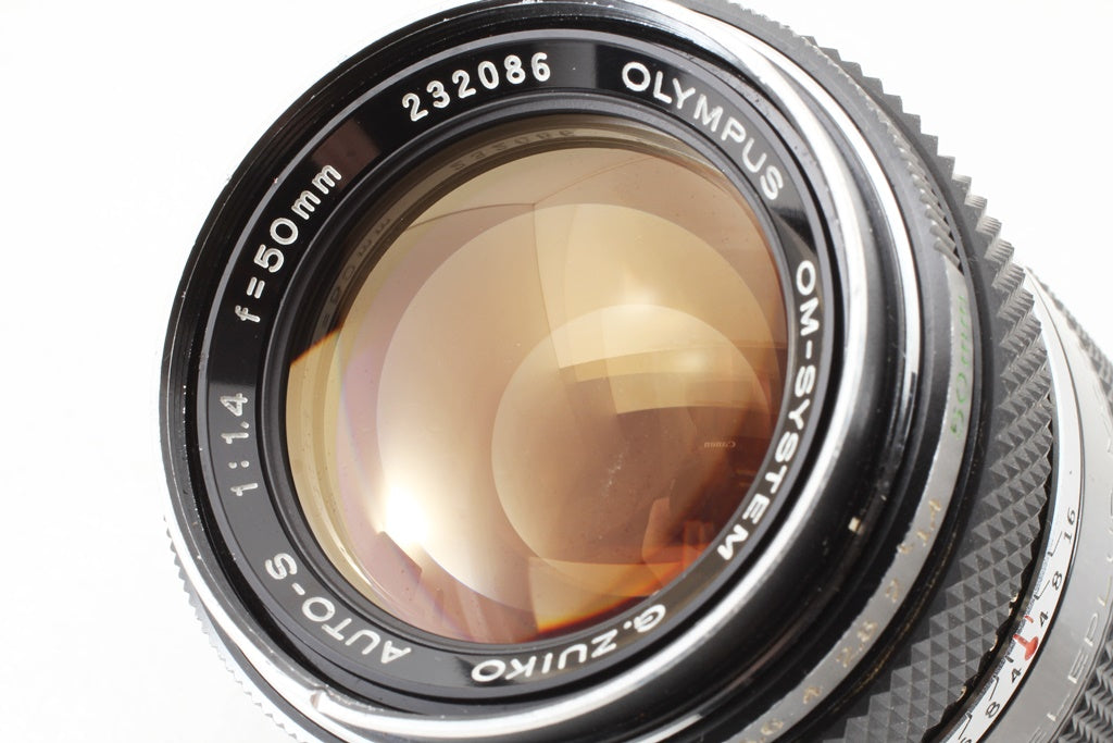 外観美品◆Olympus G.ZUIKO AUTO-S 50mm F1.4 ベローズ