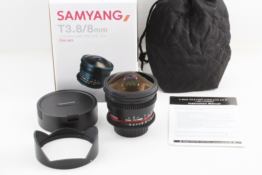 未使用品◆SAMYANG VDSLR 8mm T3.8 Fish-eye CS II Nikon