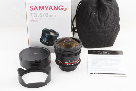 未使用品◆SAMYANG VDSLR 8mm T3.8 Fish-eye CS II Nikon