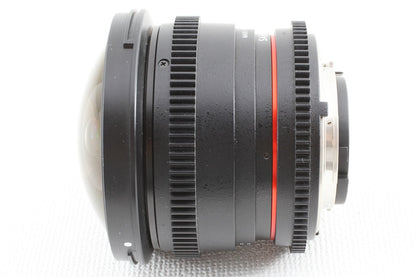 未使用品◆SAMYANG VDSLR 8mm T3.8 Fish-eye CS II Nikon