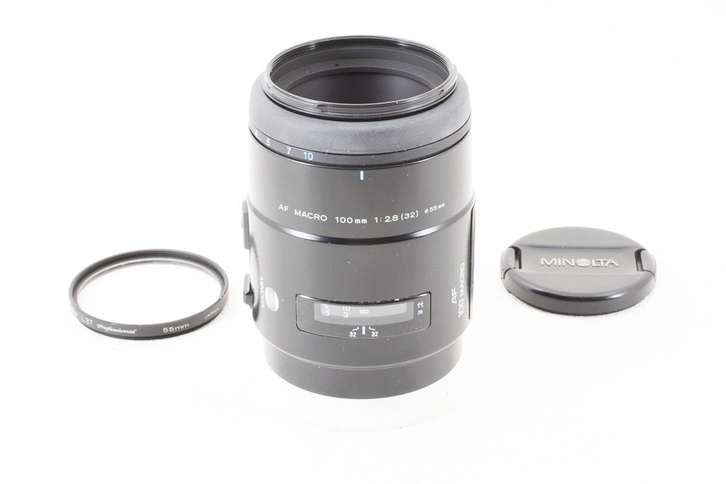 外観美品◆MINOLTA AF MACRO 100mm F2.8 旧