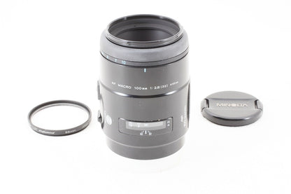 外観美品◆MINOLTA AF MACRO 100mm F2.8 旧