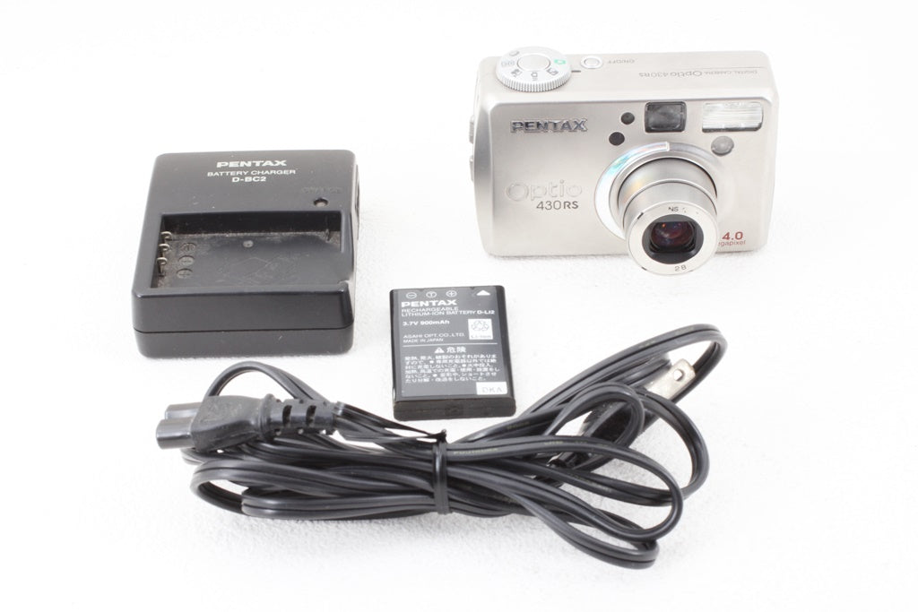 平成レトロ　コンデジ　PENTAX optio 430RS 動作品　美品 ジャンク品◇PENTAX Optio 430 RS – Crew・actカメラ(ヒビノカメラ)