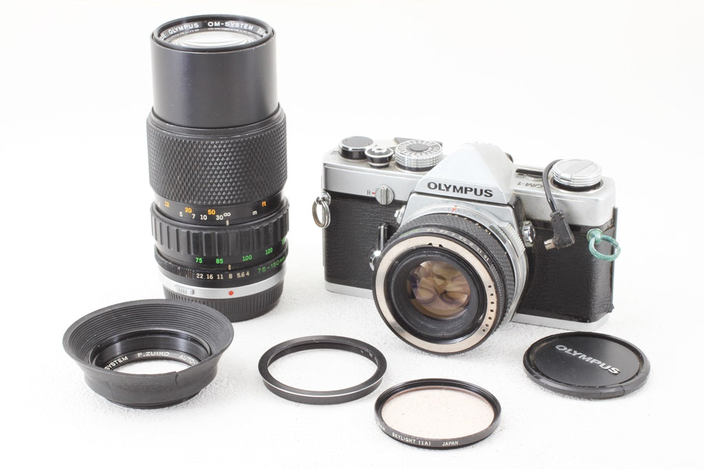 格安品◆OLYMPUS OM-1 F.ZUIKO AUTO-S 50/1.8 75-150/4