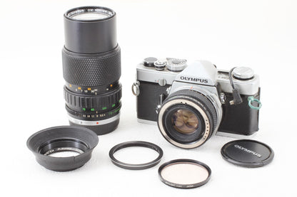 格安品◆OLYMPUS OM-1 F.ZUIKO AUTO-S 50/1.8 75-150/4